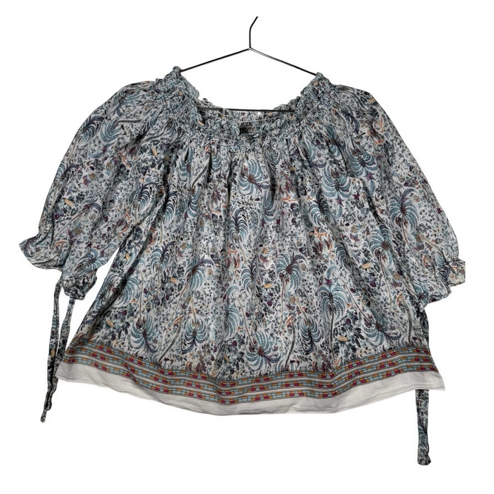 M.S.S.P. (Max Studio Specialty Products) Floral Print Cotton Top Women’s Size M